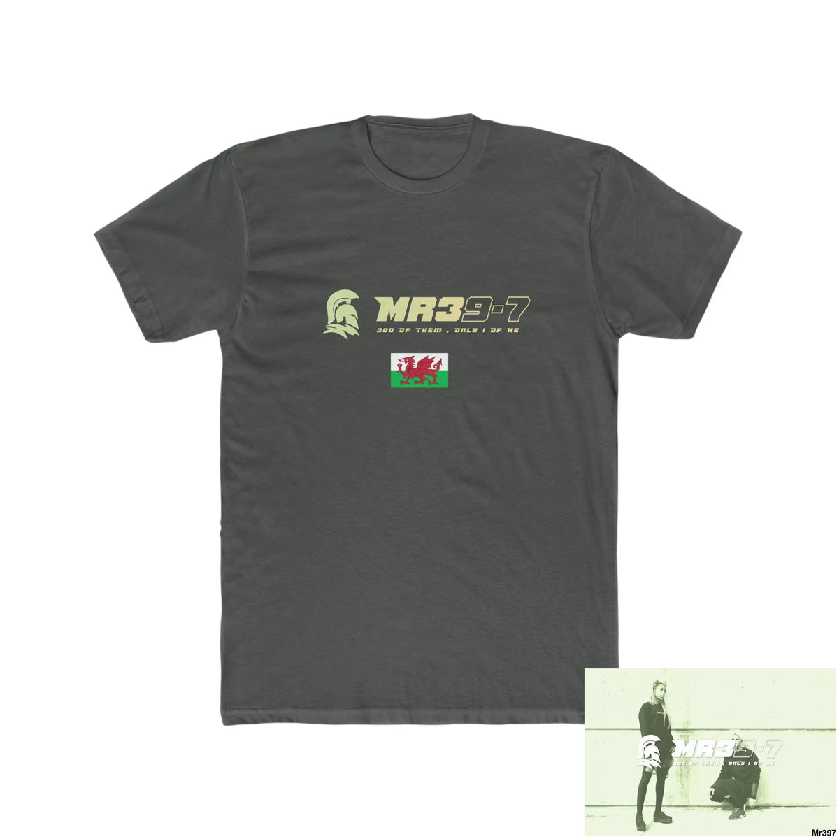 MR39 Gwynedd Barmouth Men’s Cotton Crew Tee Solid Heavy Metal / XS T-Shirt