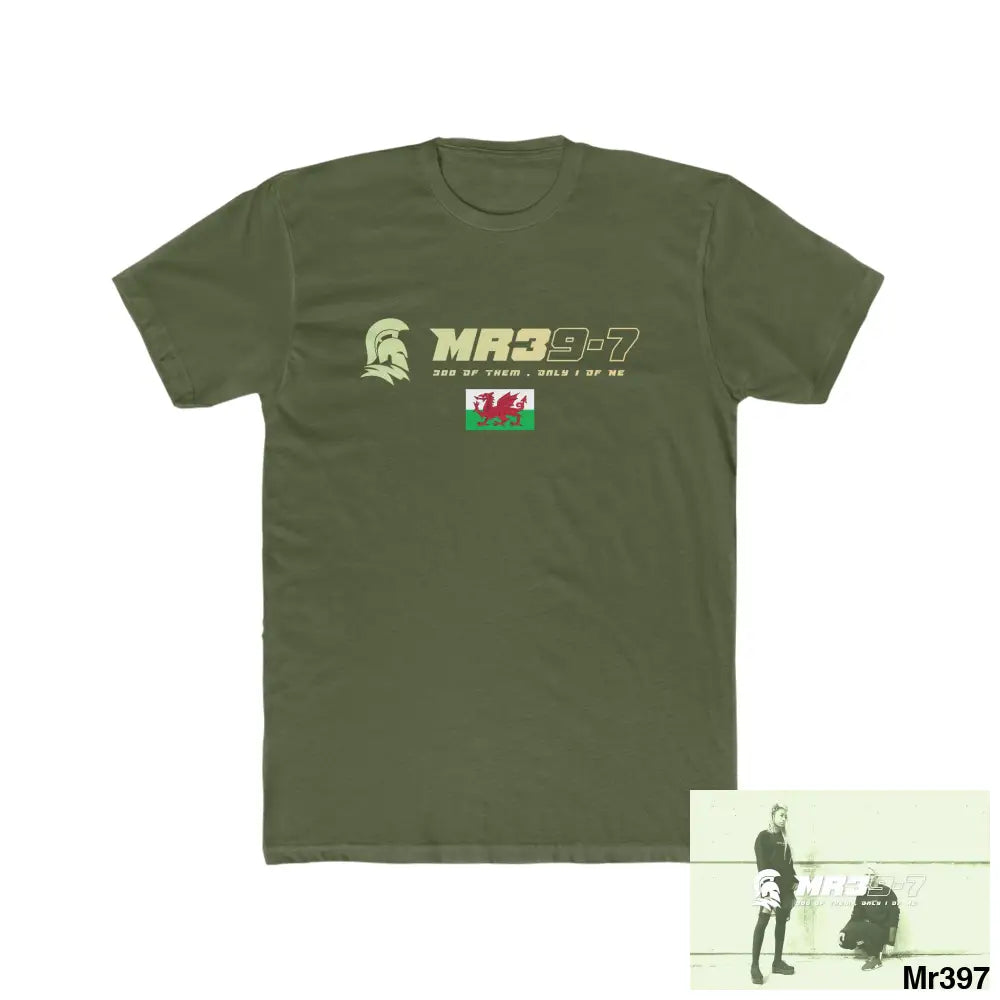 MR39 Gwynedd Men’s Cotton Crew Tee Solid Military Green / XS T-Shirt