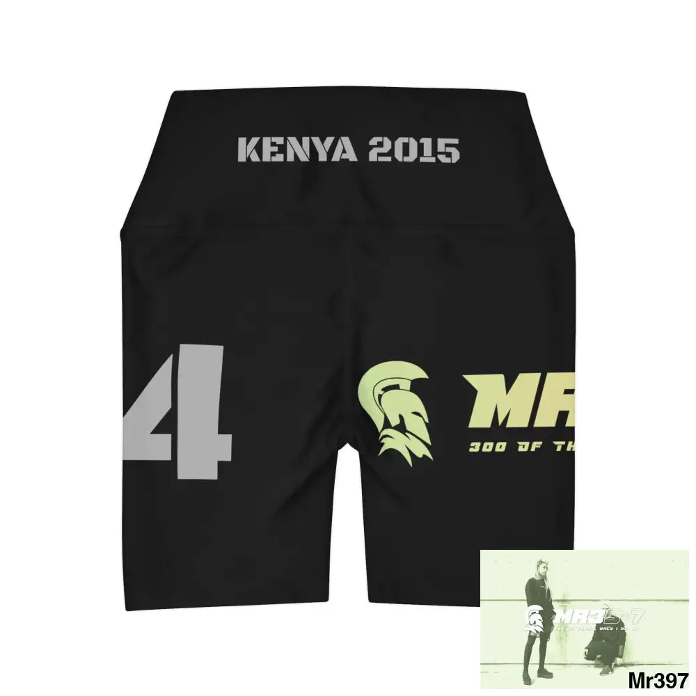 MR39 Kenya High Waisted Yoga Shorts (AOP) All Over Prints