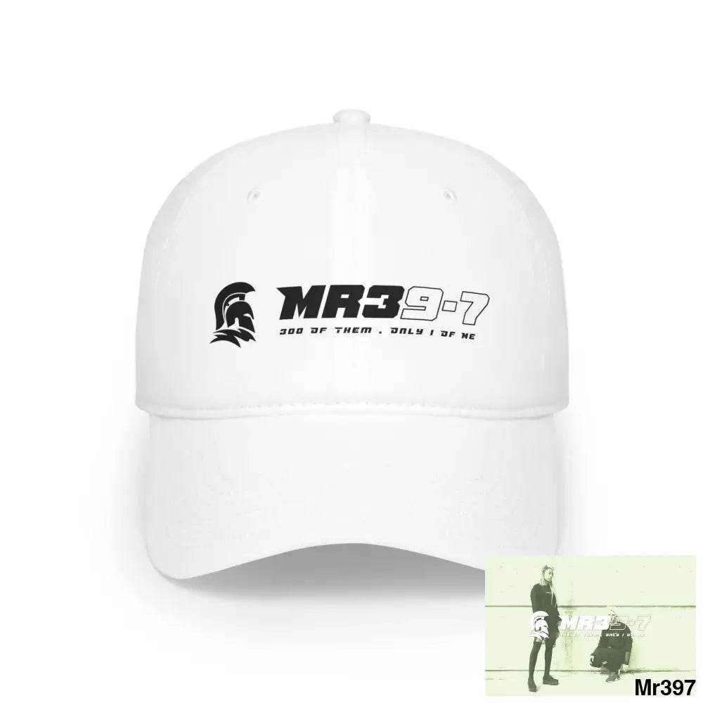 MR39 Low Profile Baseball Cap White / One size Hats