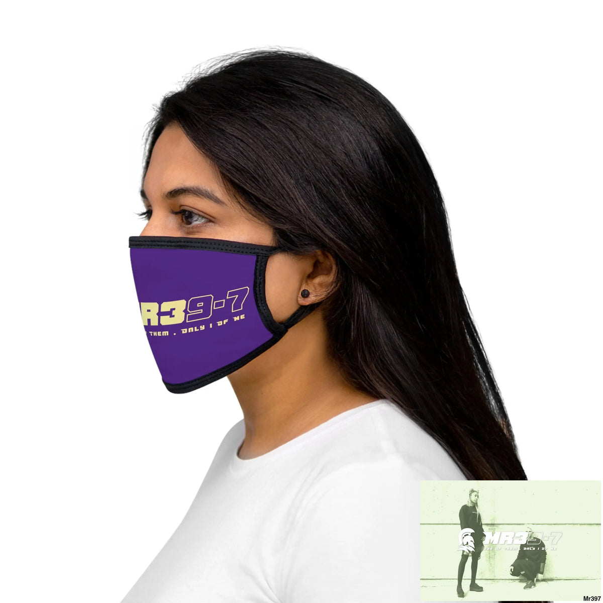 MR39 Mixed-Fabric Face Mask One size Accessories