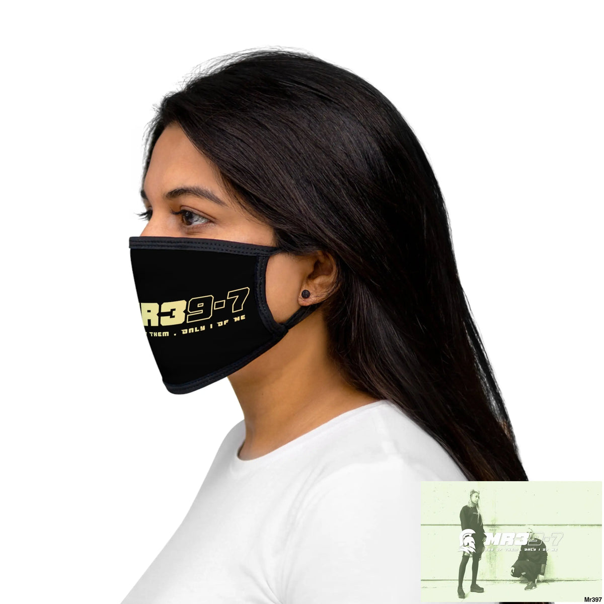 MR39 Mixed-Fabric Face Mask One size Accessories