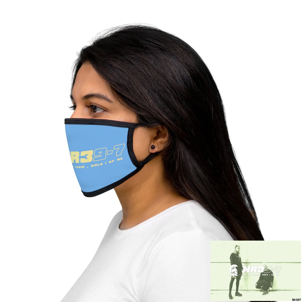 MR39 Mixed-Fabric Face Mask One size Accessories