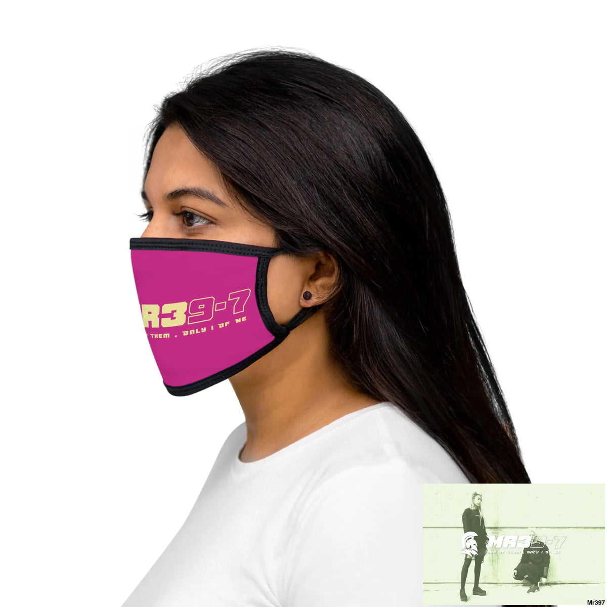 MR39 Mixed-Fabric Face Mask One size Accessories