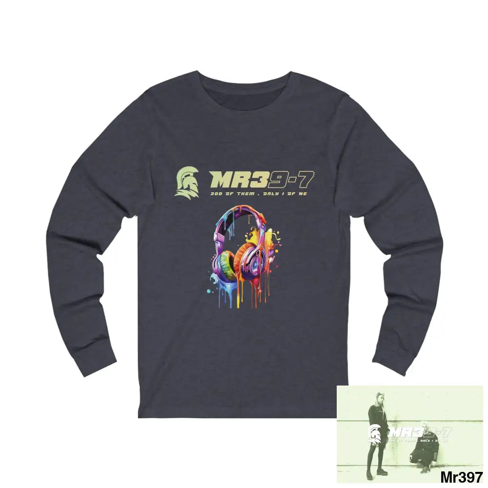 MR39 - MY Work Shrewsbury Unisex Jersey Long Sleeve Tee S / Heather Navy Long-sleeve