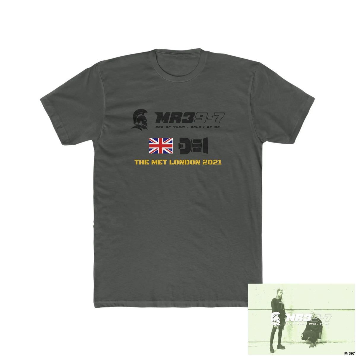 MR39 One flew over the Redwoods Centre & Fked off to London - Men’s Cotton Crew Tee Solid Heavy Metal / XS T-Shirt
