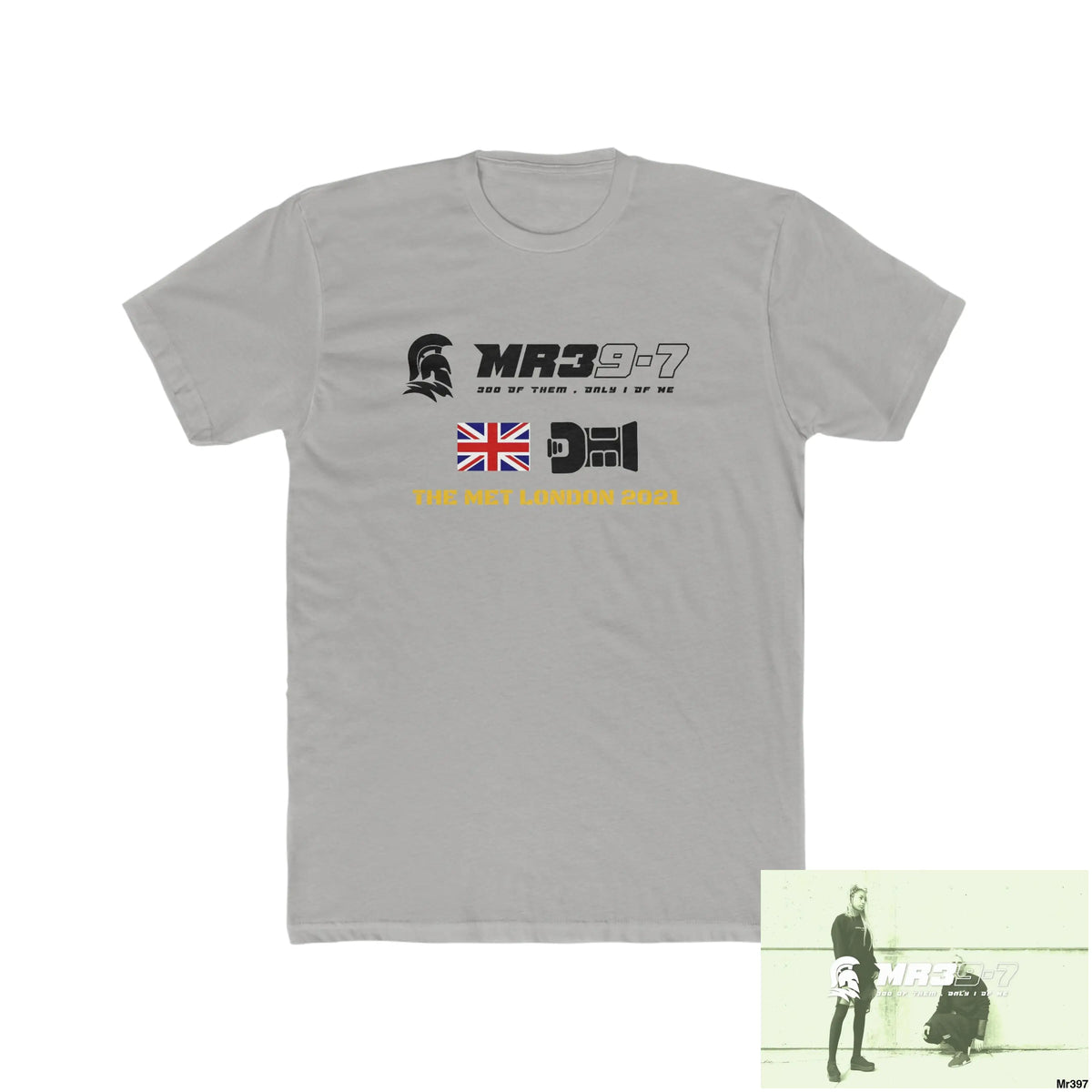 MR39 One flew over the Redwoods Centre & Fked off to London - Men’s Cotton Crew Tee Solid Light Grey / S T-Shirt