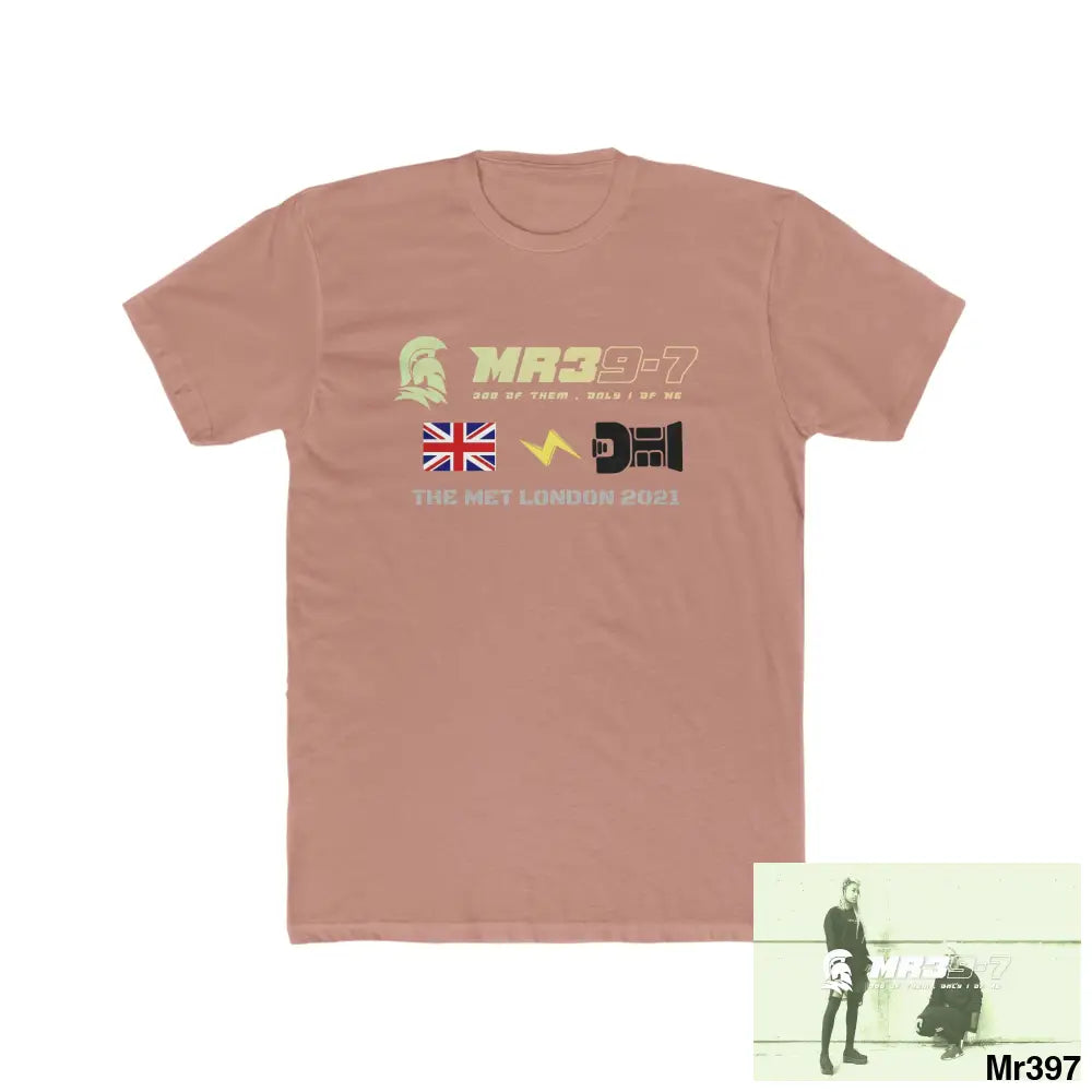 MR39 One flew over the redwoods centre - Men’s Cotton Crew Tee Solid Desert Pink / S T-Shirt