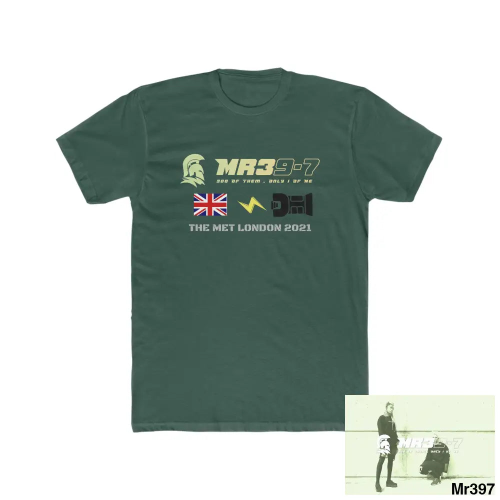 MR39 One flew over the redwoods centre - Men’s Cotton Crew Tee Solid Forest Green / S T-Shirt
