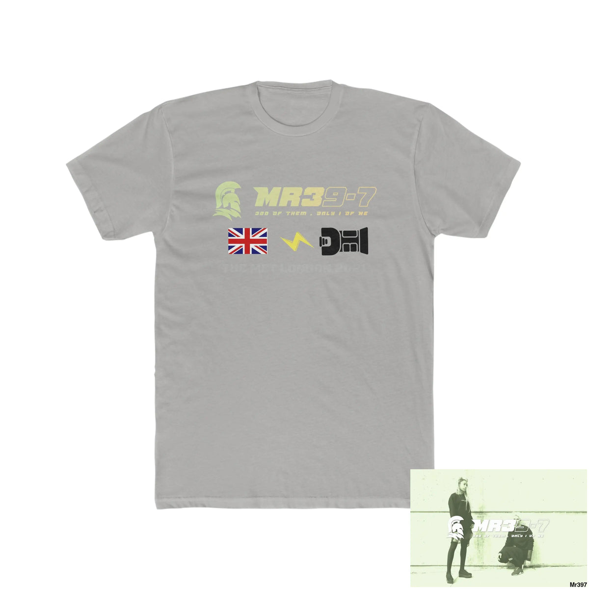 MR39 One flew over the redwoods centre - Men’s Cotton Crew Tee Solid Light Grey / S T-Shirt