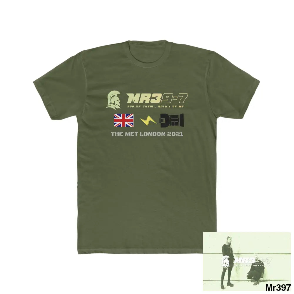 MR39 One flew over the redwoods centre - Men’s Cotton Crew Tee Solid Military Green / XS T-Shirt