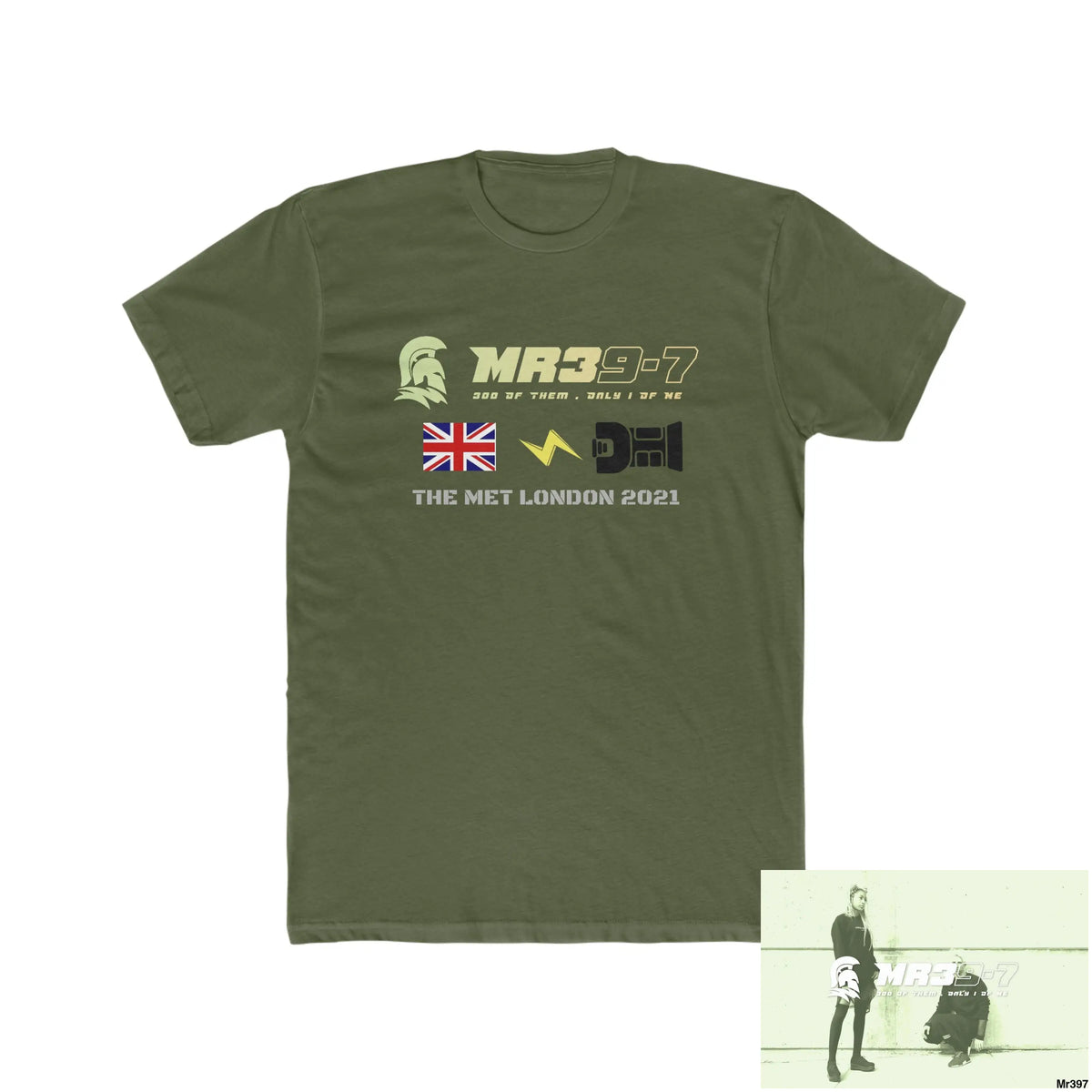 MR39 One flew over the redwoods centre - Men’s Cotton Crew Tee Solid Military Green / XS T-Shirt