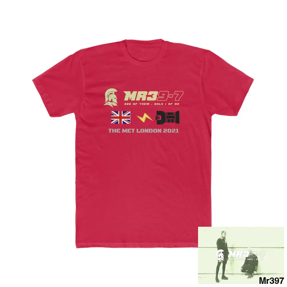 MR39 One flew over the redwoods centre - Men’s Cotton Crew Tee Solid Red / XS T-Shirt