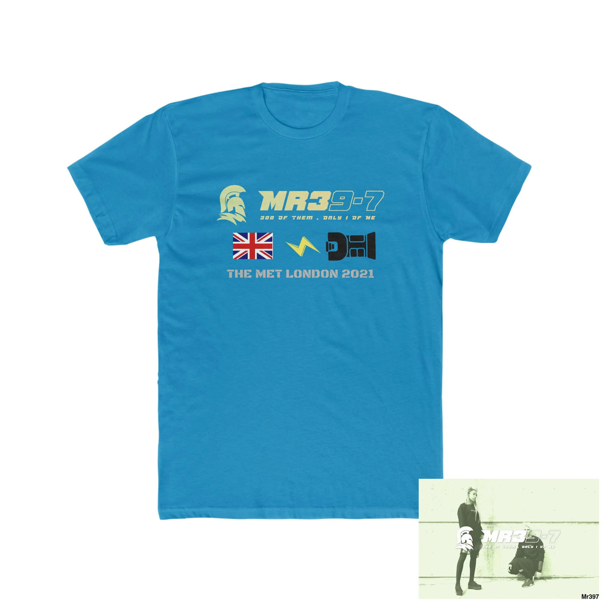 MR39 One flew over the redwoods centre - Men’s Cotton Crew Tee Solid Turquoise / S T-Shirt