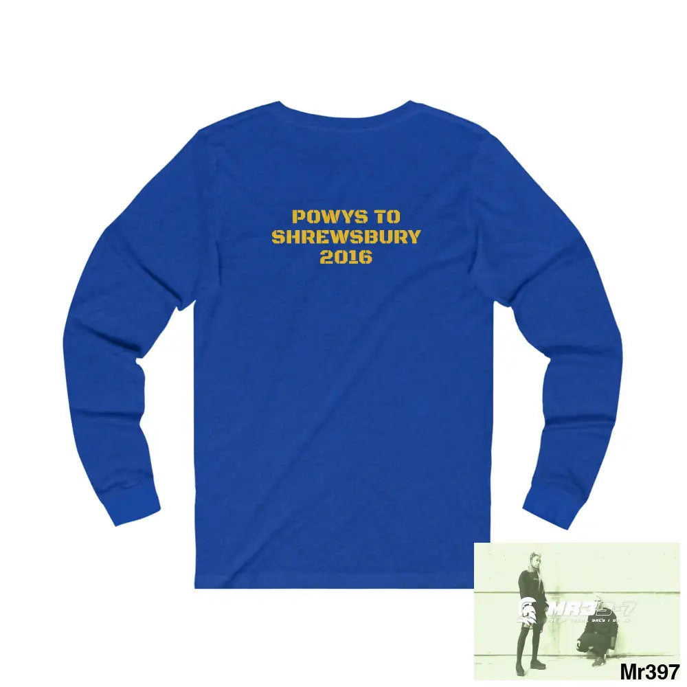 MR39 - Powys to Shrewsbury Unisex Jersey Long Sleeve Tee Long-sleeve