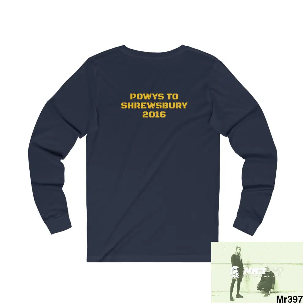 MR39 - Powys to Shrewsbury Unisex Jersey Long Sleeve Tee Long-sleeve