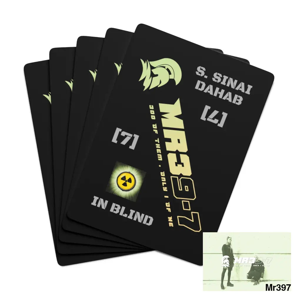 MR39 S.Sinai Dahab Ltd Edition Custom Poker Cards 2.47’’ x 3.47’’ / White / Semi Glossy Paper products