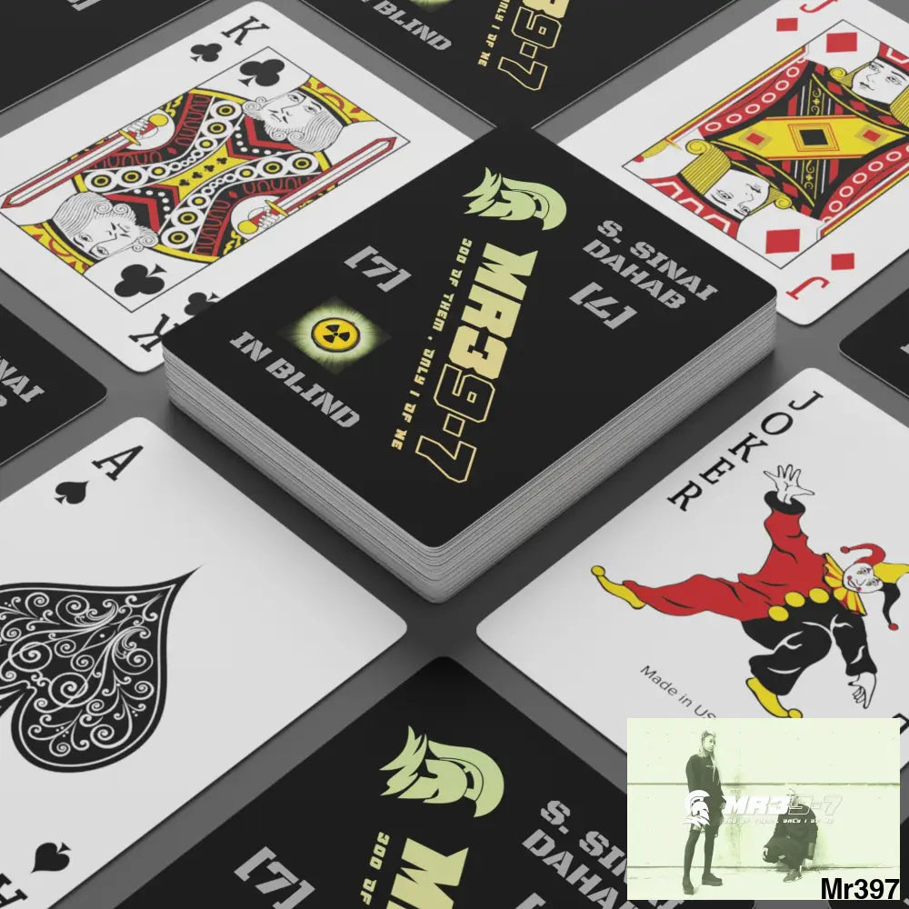 MR39 S.Sinai Dahab Ltd Edition Custom Poker Cards 2.47’’ x 3.47’’ / White / Semi Glossy Paper products