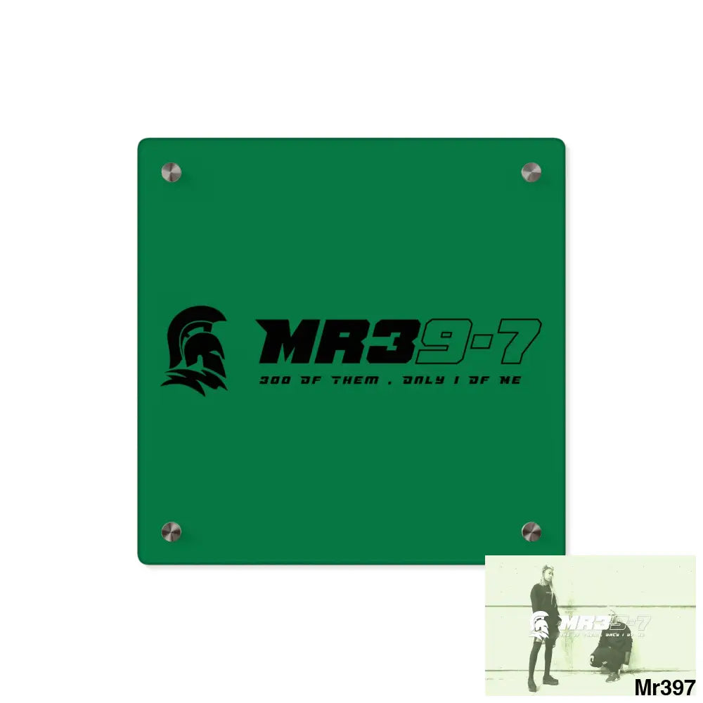 MR39 -Sparta Acrylic Wall Art Panels 11’’ x 11’’ (Square) / 0.25’’ Home Decor