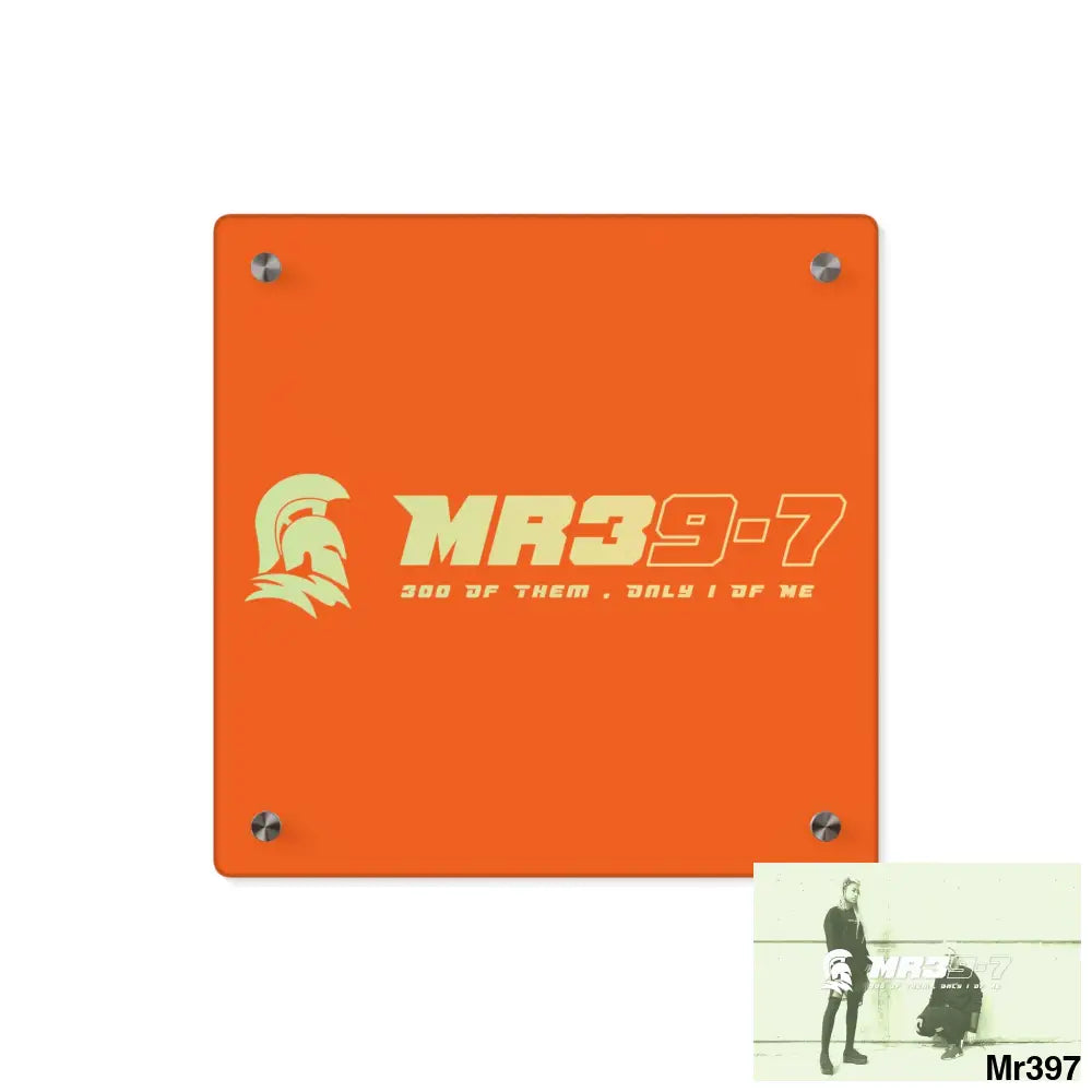 MR39 Sparta Sparta Acrylic Wall Art Panels 11’’ x 11’’ (Square) / 0.25’’ Home Decor