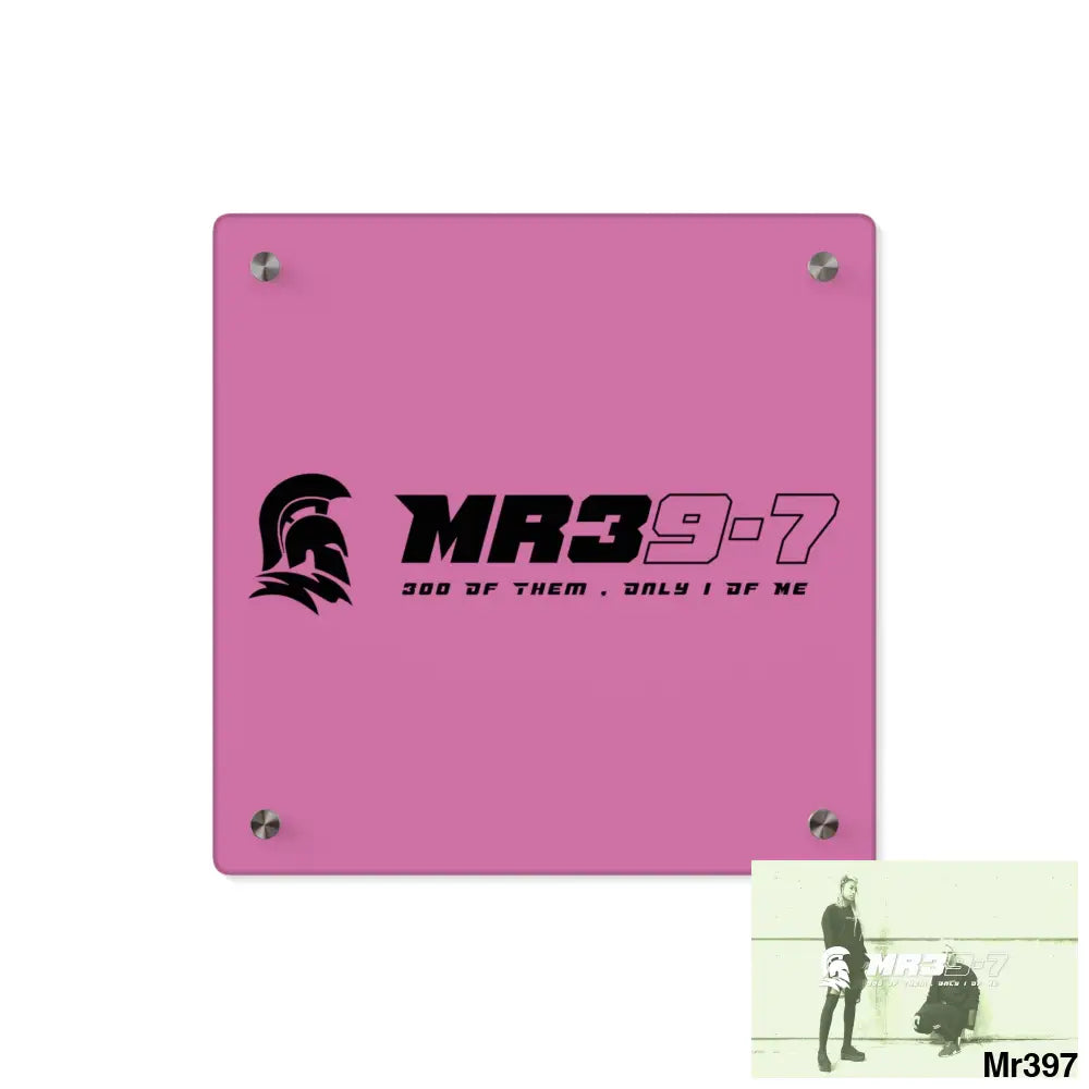 MR39 -Sparta Acrylic Wall Art Panels 11’’ x 11’’ (Square) / 0.25’’ Home Decor