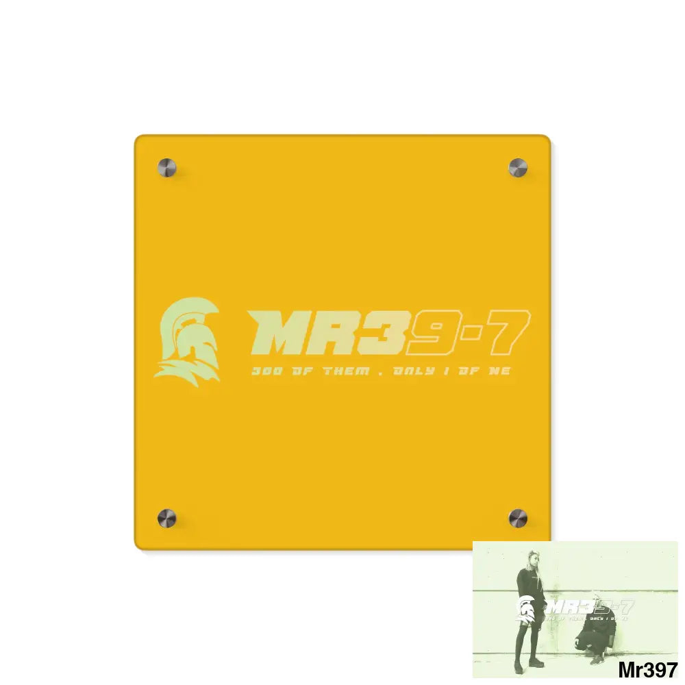 MR39 Sparta Sparta Acrylic Wall Art Panels 11’’ x 11’’ (Square) / 0.25’’ Home Decor