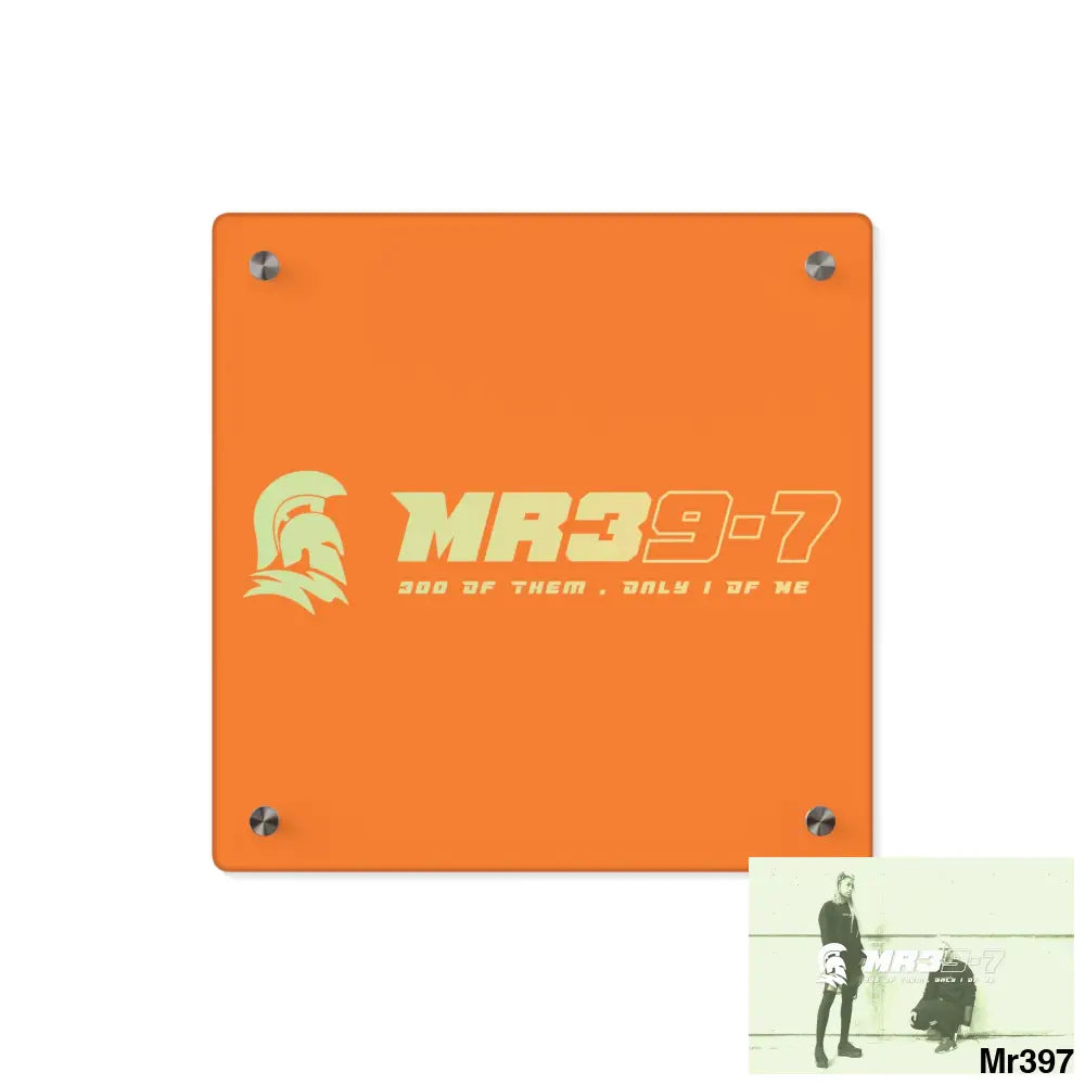 MR39 Sparta Sparta Acrylic Wall Art Panels 11’’ x 11’’ (Square) / 0.25’’ Home Decor