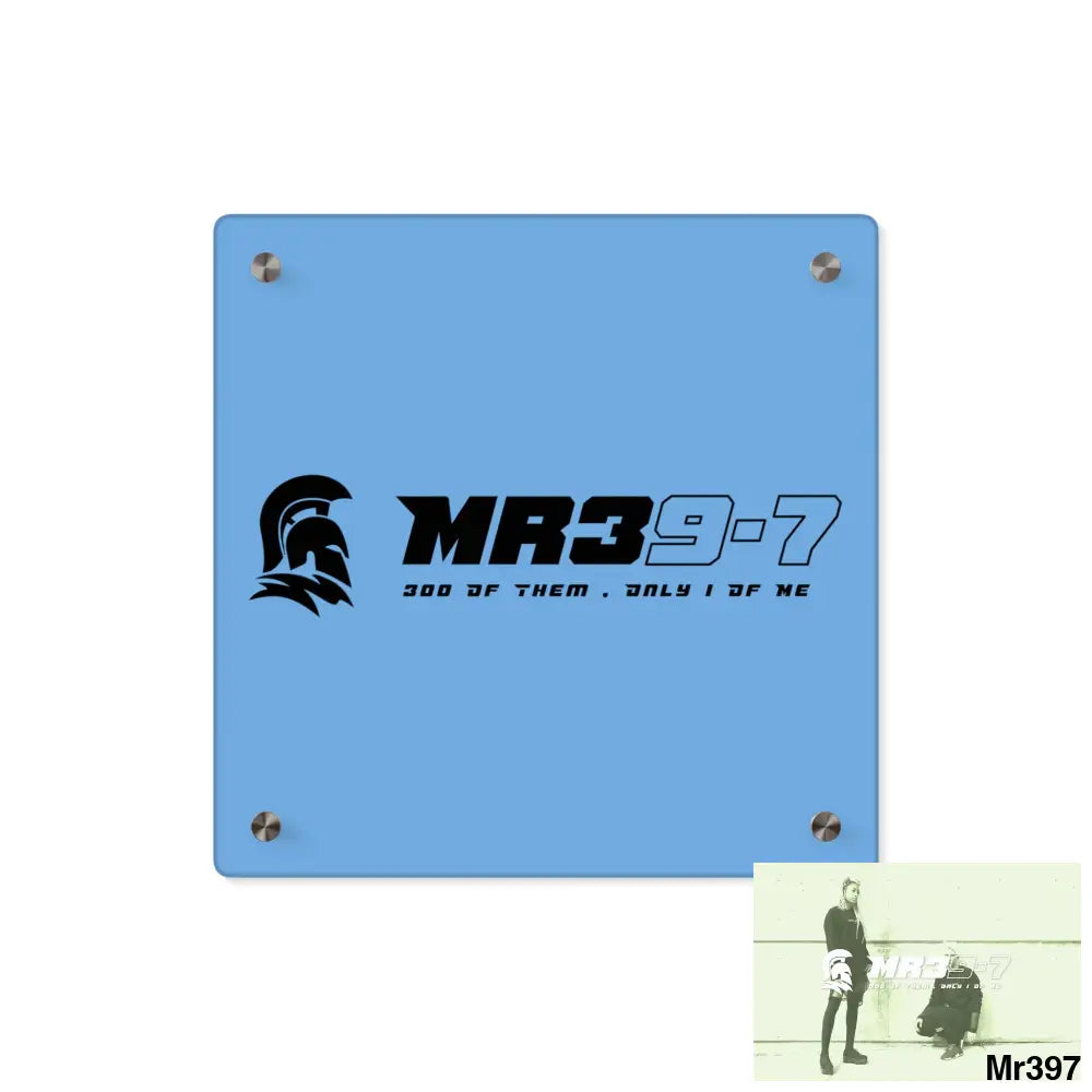 MR39 -Sparta Acrylic Wall Art Panels 11’’ x 11’’ (Square) / 0.25’’ Home Decor