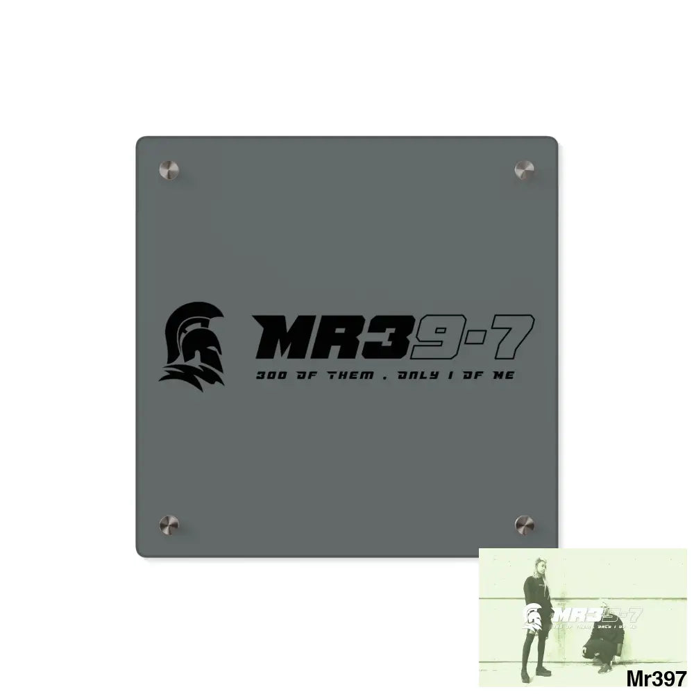 MR39 -Sparta Acrylic Wall Art Panels 11’’ x 11’’ (Square) / 0.25’’ Home Decor