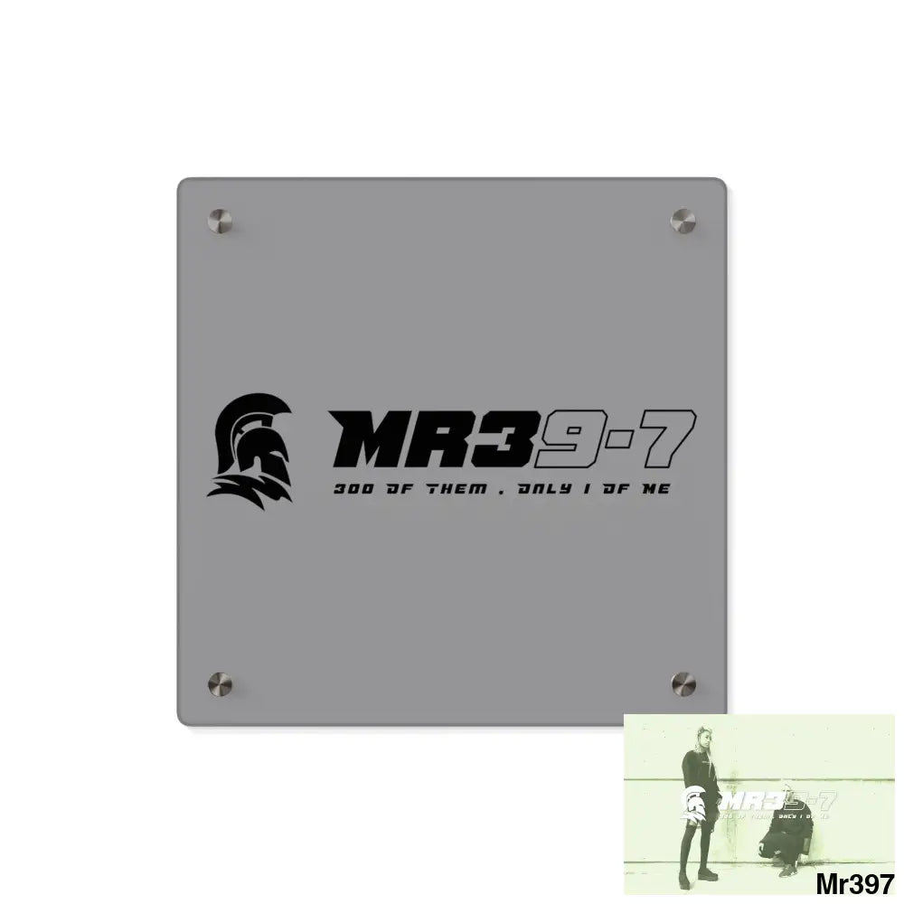 MR39 -Sparta Acrylic Wall Art Panels 11’’ x 11’’ (Square) / 0.25’’ Home Decor