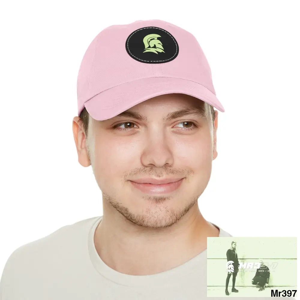 MR39 Sparta Dad Hat with Leather Patch (Round) Hats