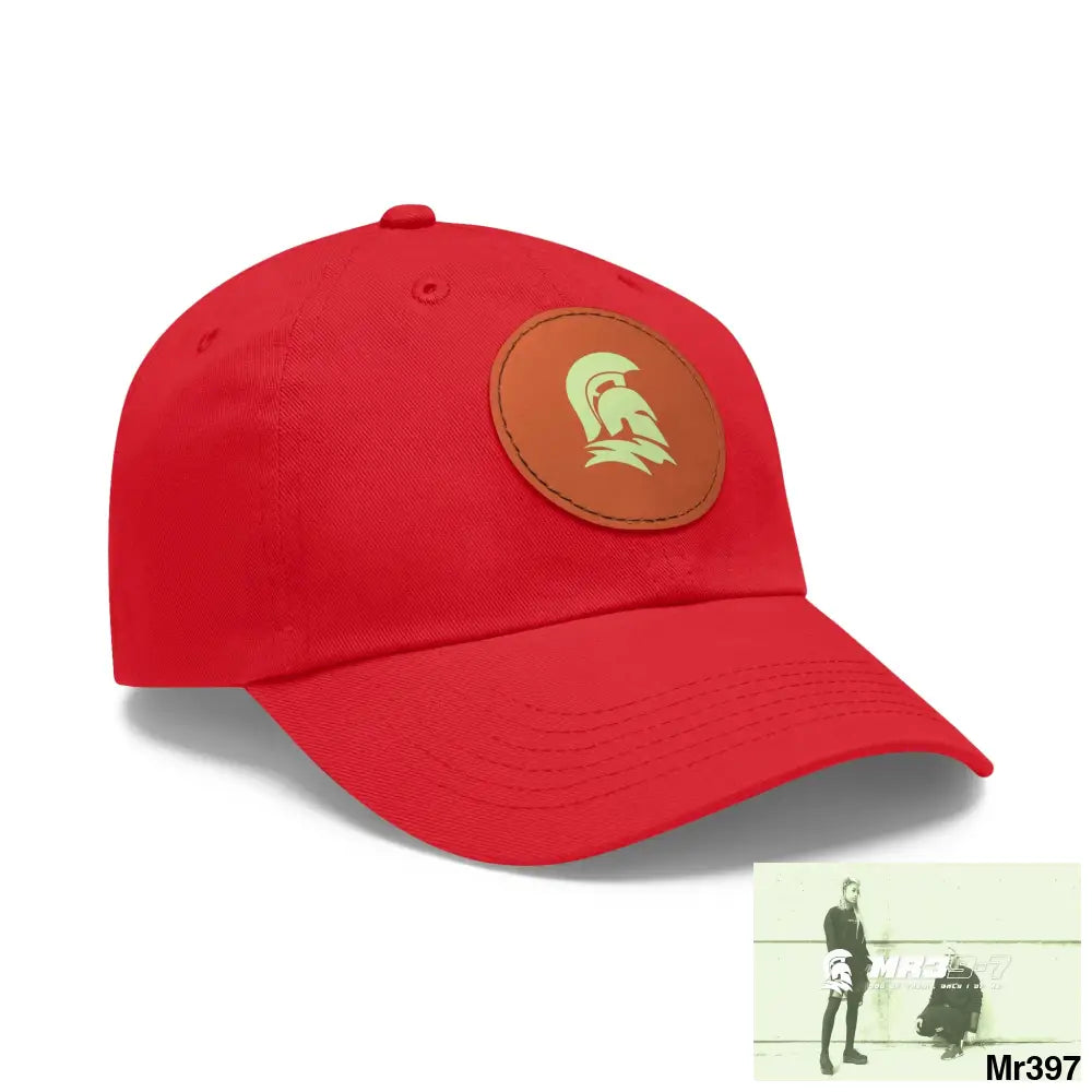 MR39 Sparta Dad Hat with Leather Patch (Round) Hats