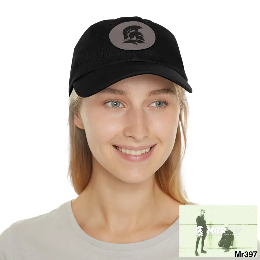 MR39 Sparta Dad Hat with Leather Patch (Round) Hats