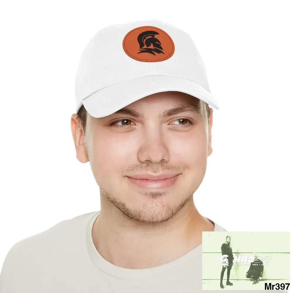 MR39 Sparta Dad Hat with Leather Patch (Round) Hats