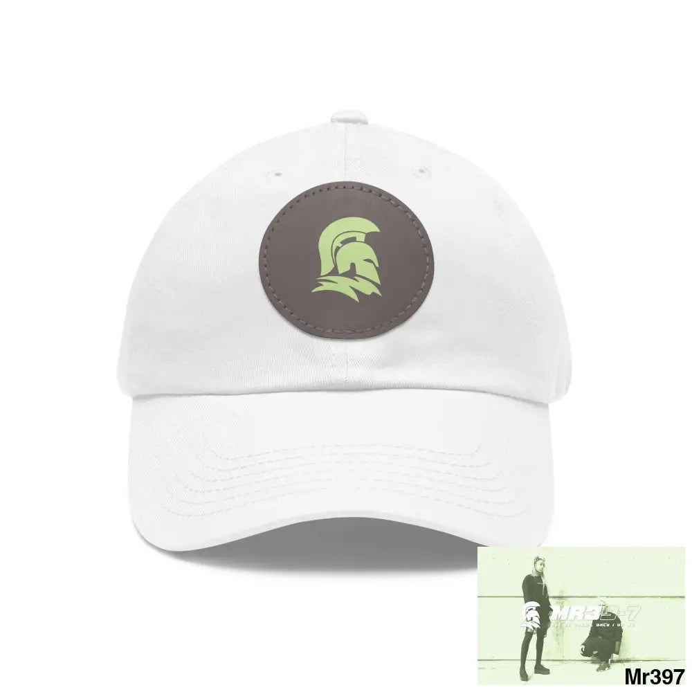 MR39 Sparta Dad Hat with Leather Patch (Round) Hats