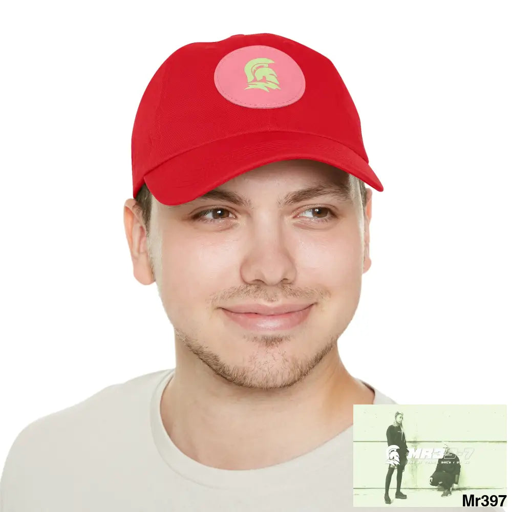 MR39 Sparta Dad Hat with Leather Patch (Round) Hats