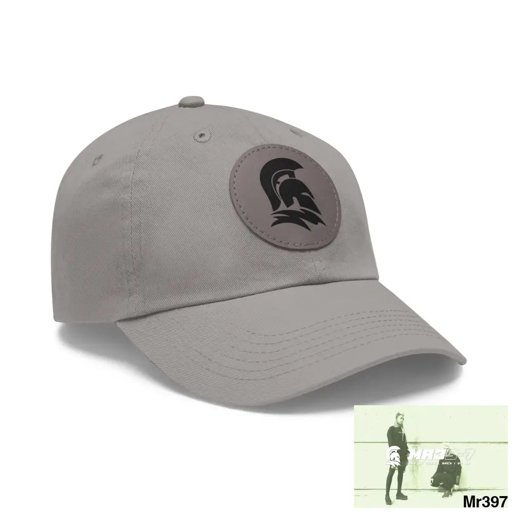 MR39 Sparta Dad Hat with Leather Patch (Round) Hats