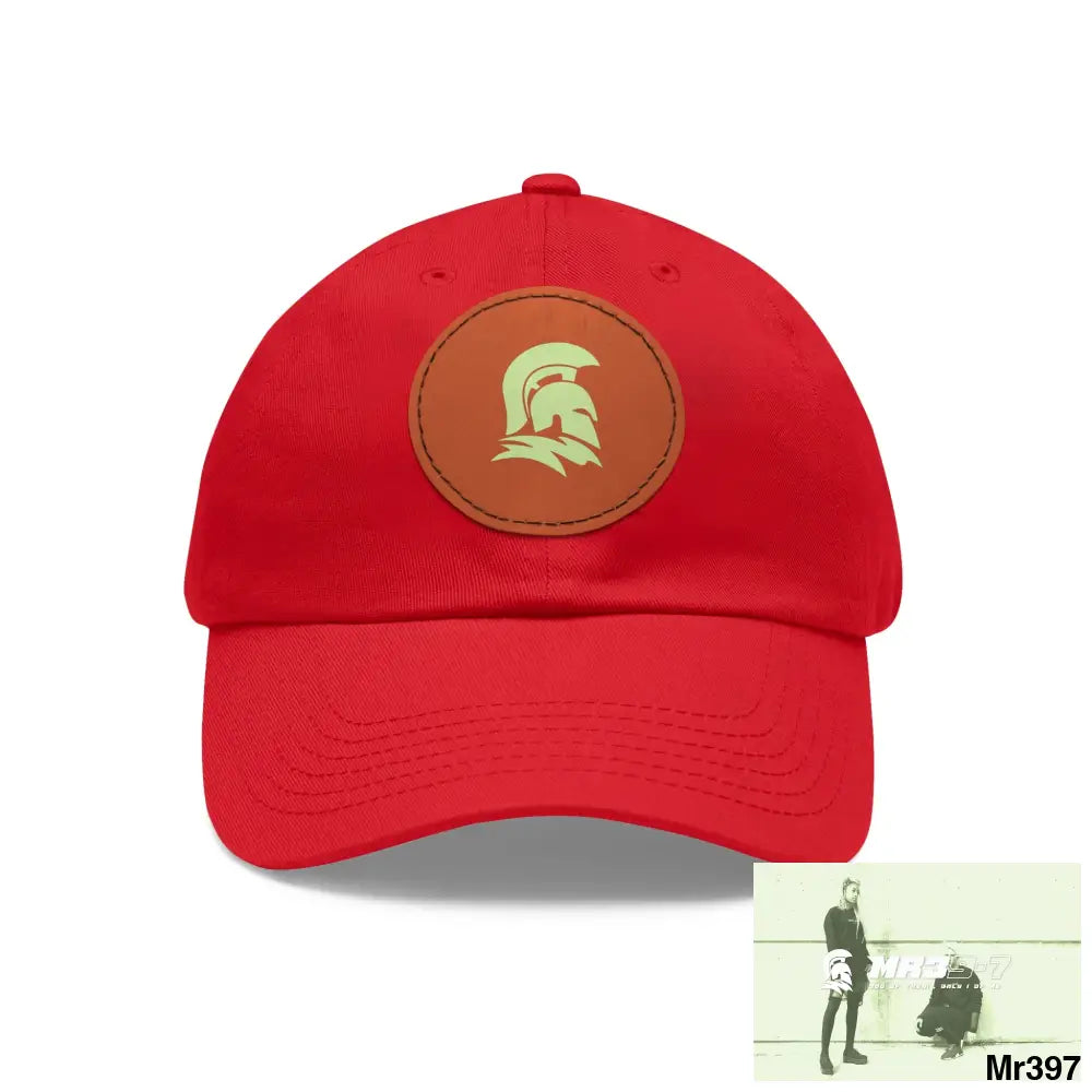 MR39 Sparta Dad Hat with Leather Patch (Round) Hats