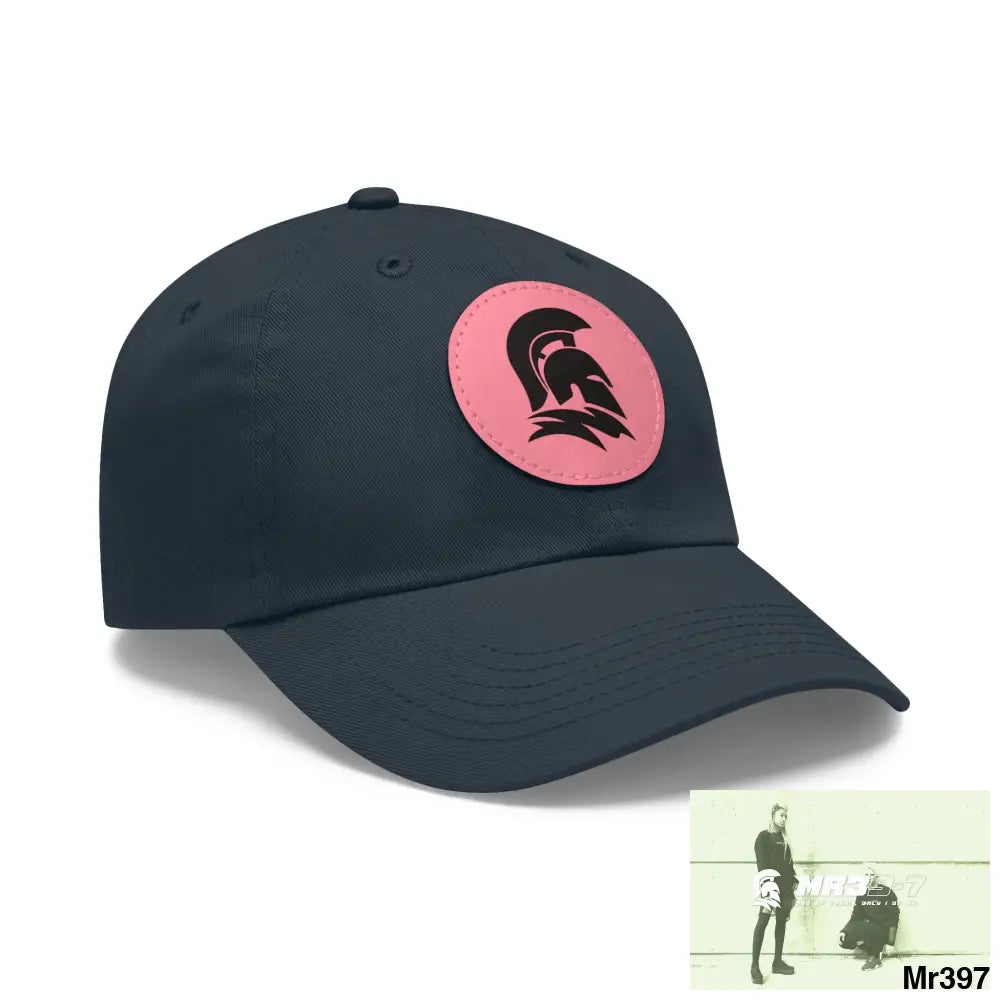 MR39 Sparta Dad Hat with Leather Patch (Round) Hats
