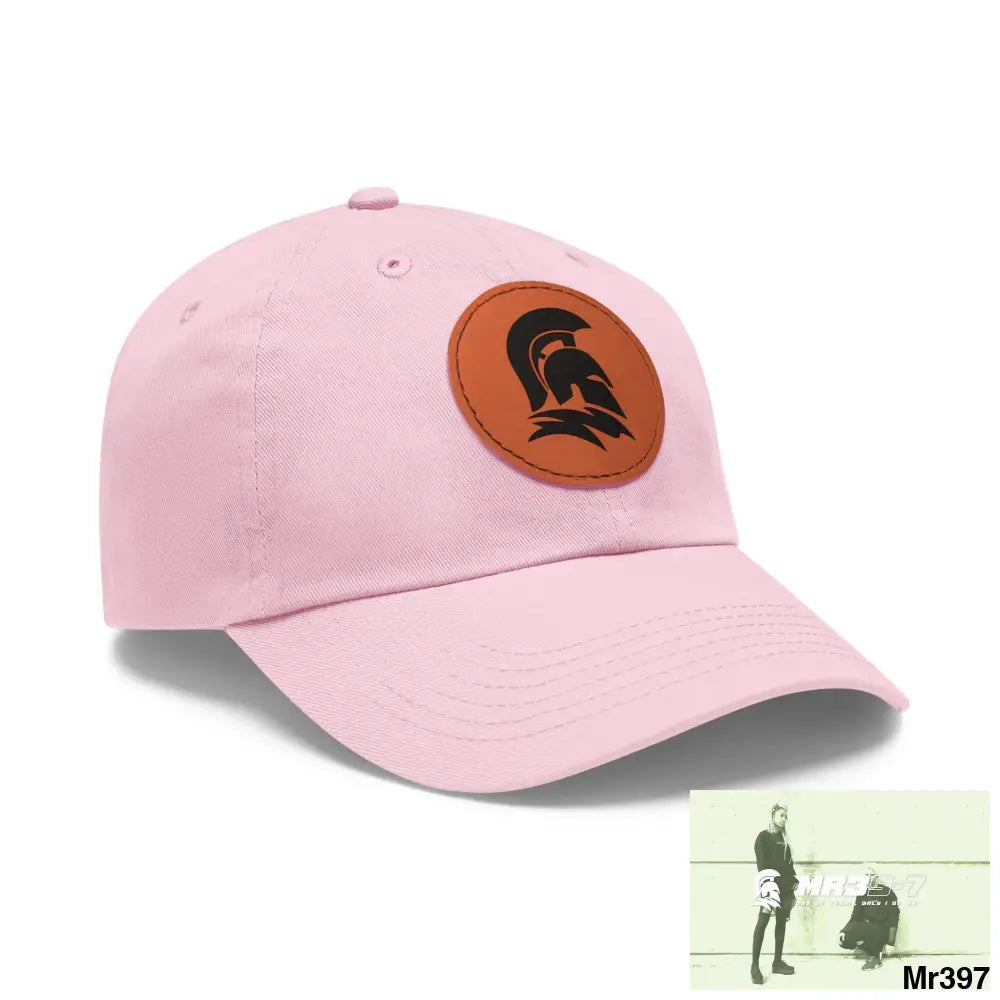 MR39 Sparta Dad Hat with Leather Patch (Round) Hats