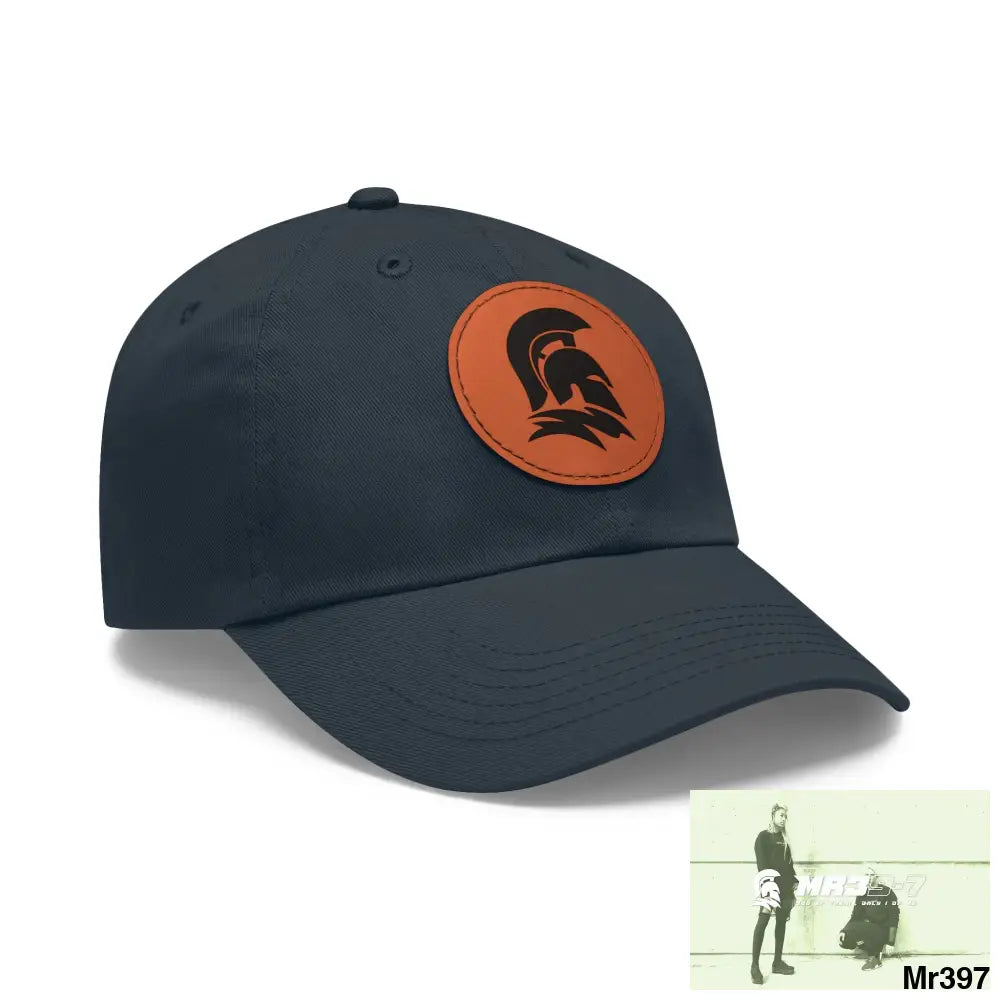 MR39 Sparta Dad Hat with Leather Patch (Round) Hats