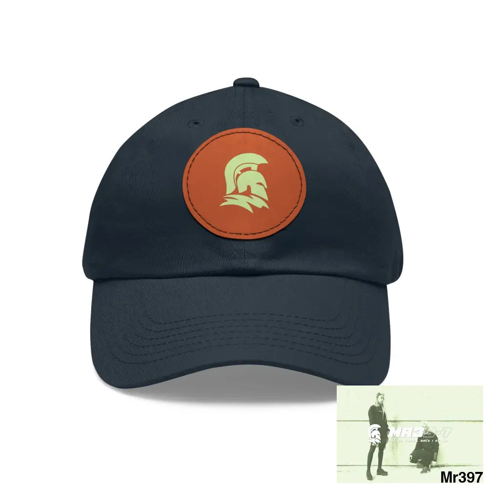 MR39 Sparta Dad Hat with Leather Patch (Round) Hats