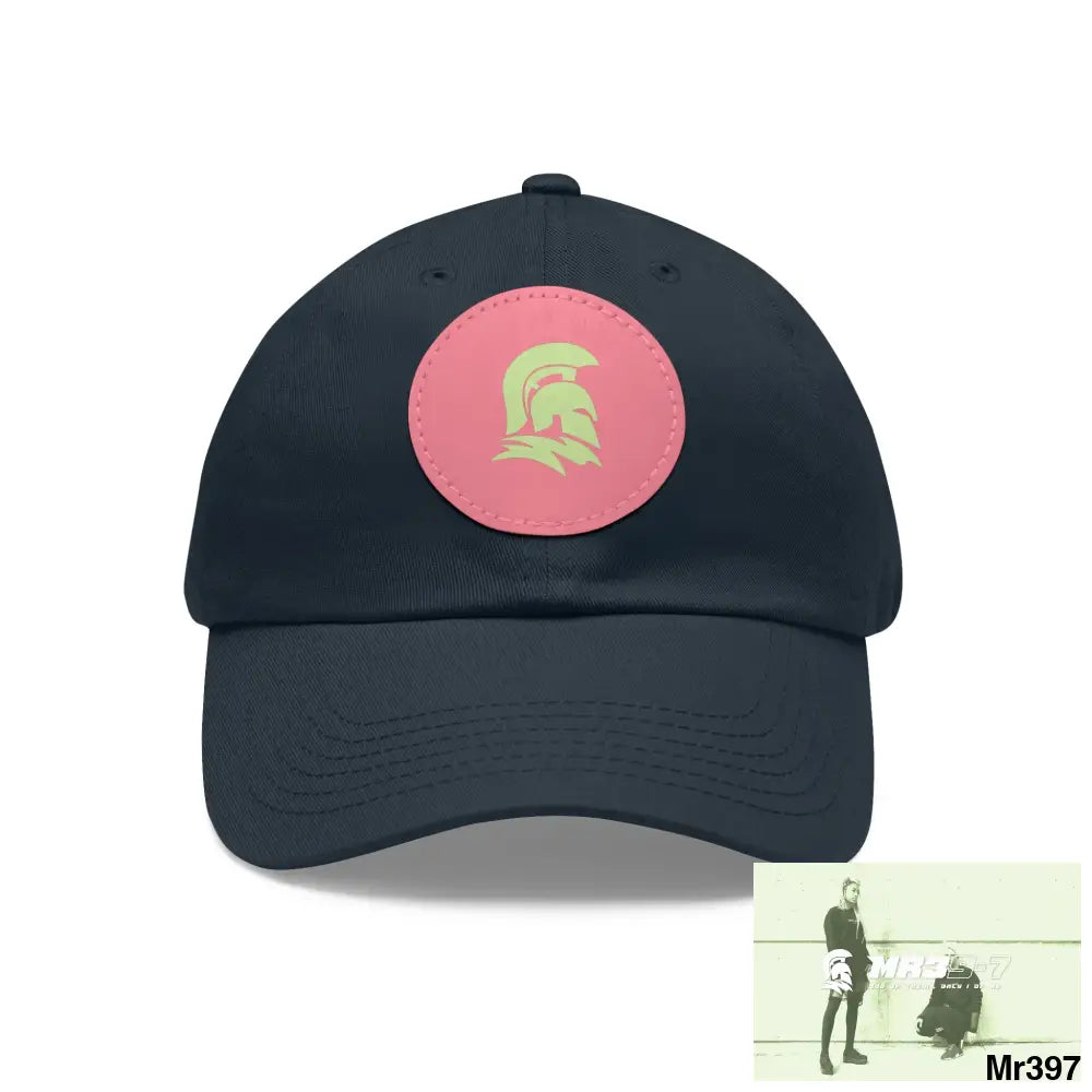 MR39 Sparta Dad Hat with Leather Patch (Round) Hats