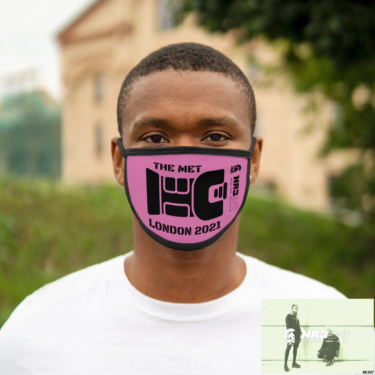 MR39 tasered by the Met 2021 Mixed-Fabric Face Mask One size Accessories
