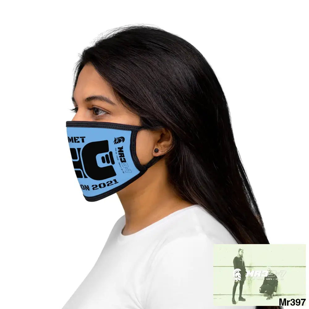 MR39 tasered by the Met 2021 Mixed-Fabric Face Mask One size Accessories