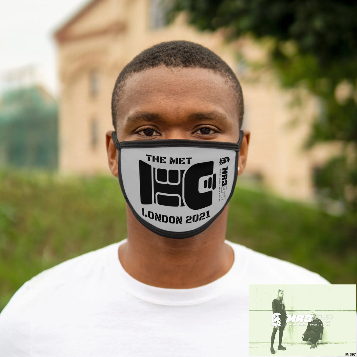 MR39 tasered by the met 2021 Mixed-Fabric Face Mask One size Accessories