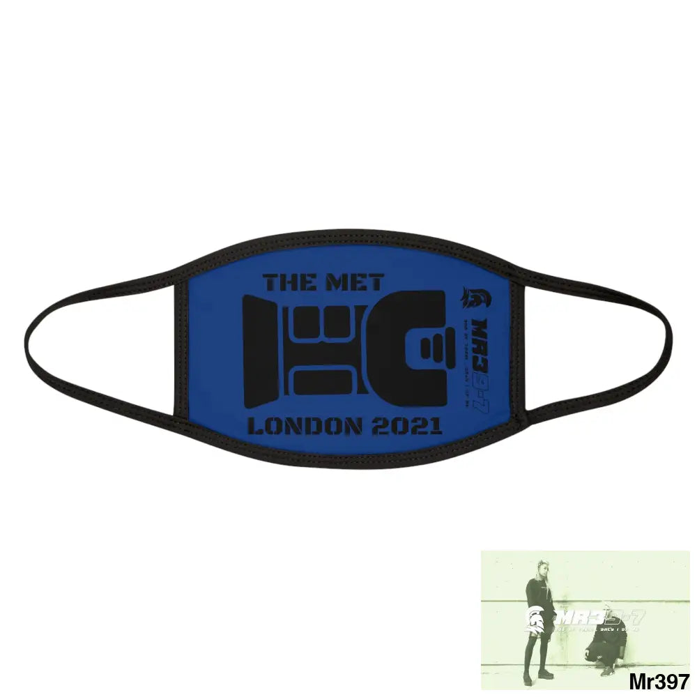 MR39 tasered by the Met 2021 Mixed-Fabric Face Mask One size Accessories