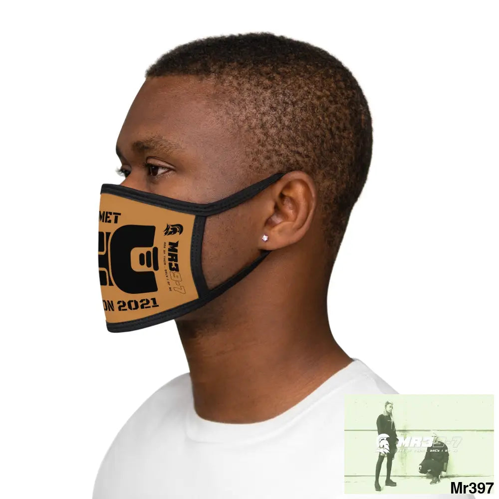MR39 tasered by the Met 2021 Mixed-Fabric Face Mask One size Accessories