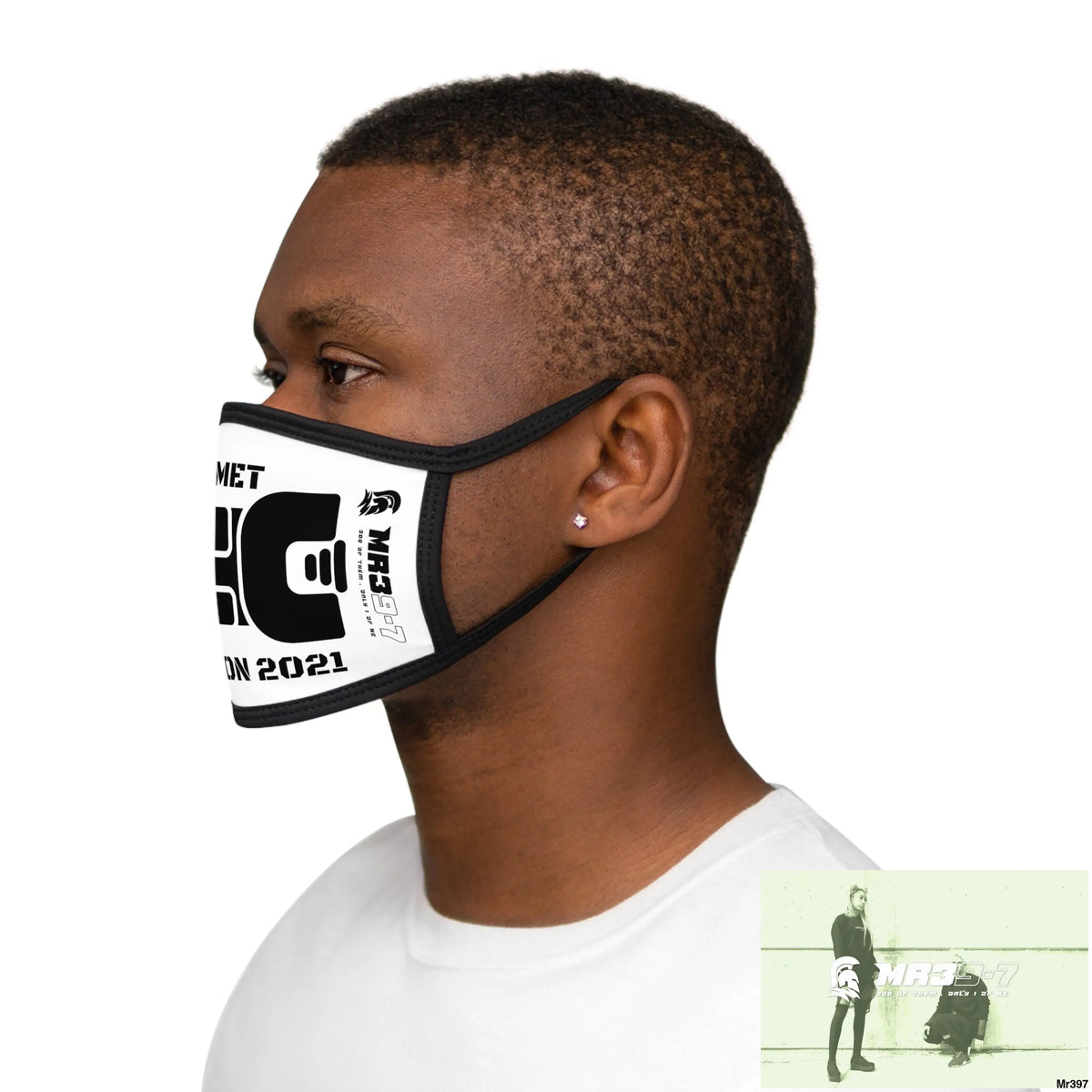 MR39 tasered by the met 2021 Mixed-Fabric Face Mask One size Accessories