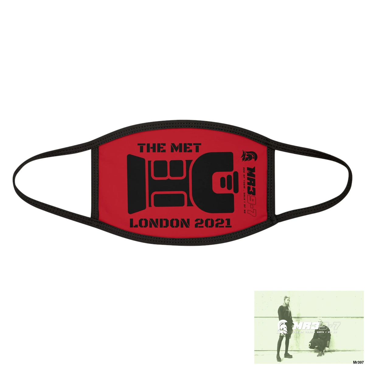 MR39 tasered by the met 2021 Mixed-Fabric Face Mask One size Accessories
